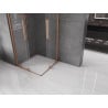 Mexen Velar Duo sliding shower cabin 90 x 90 cm, transparent, brushed copper - 871-090-090-02-65