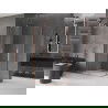 Mexen Velar Duo extendable shower cubicle 90 x 80 cm, transparent, brushed copper - 871-090-080-02-65