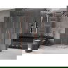 Mexen Velar Duo extendable shower cubicle 90 x 80 cm, transparent, brushed copper - 871-090-080-02-65