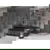 Mexen Velar Duo extendable shower cubicle 80 x 80 cm, transparent, brushed gun gray - 871-080-080-02-66