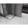 Mexen Velar Duo Sliding Shower Enclosure 90 x 90 cm, Transparent, Brushed Gun Gray - 871-090-090-02-66