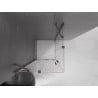 Mexen Velar Duo Sliding Shower Enclosure 90 x 90 cm, Transparent, Brushed Gun Gray - 871-090-090-02-66