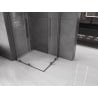 Mexen Velar Duo sliding shower enclosure 100 x 90 cm, transparent, brushed gun gray - 871-100-090-02-66