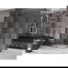 Mexen Velar Duo extendable shower cubicle 100 x 90 cm, transparent, brushed gun gray - 871-100-090-02-66