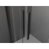 Mexen Velar Duo sliding shower enclosure 100 x 90 cm, transparent, brushed gun gray - 871-100-090-02-66