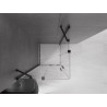 Mexen Velar Duo Sliding Shower Cabin 80 x 80 cm, Transparent, Black - 871-080-080-02-70