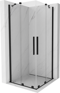 Mexen Velar Duo Sliding Shower Enclosure 90 x 90 cm, Transparent, Black - 871-090-090-02-70