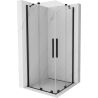 Mexen Velar Duo Sliding Shower Cabin 100 x 100 cm, Transparent, Black - 871-100-100-02-70