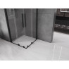 Mexen Velar Duo Sliding Shower Cabin 100 x 100 cm, Transparent, Black - 871-100-100-02-70
