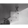 Mexen Velar Duo Sliding Shower Cabin 100 x 100 cm, Transparent, Black - 871-100-100-02-70