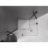Mexen Velar Duo sliding shower cabin 90 x 80 cm, transparent, black - 871-090-080-02-70