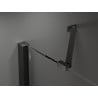 Mexen Velar Duo sliding shower cabin 90 x 80 cm, transparent, black - 871-090-080-02-70