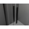 Mexen Velar Duo sliding shower cabin 90 x 80 cm, transparent, black - 871-090-080-02-70