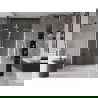 Mexen Velar Duo sliding shower door 140 cm, transparent, white - 871-140-000-02-20