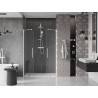 Mexen Velar Duo 150 cm Sliding Shower Door, Transparent, White - 871-150-000-02-20