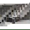 Mexen Velar Duo sliding shower door 140 cm, transparent, gold - 871-140-000-02-50