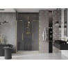 Mexen Velar Duo sliding shower doors 160 cm, transparent, brushed gold - 871-160-000-02-55