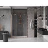 Mexen Velar Duo sliding shower door 150 cm, transparent, brushed copper - 871-150-000-02-65