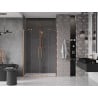 Mexen Velar Duo sliding shower door 150 cm, transparent, brushed copper - 871-150-000-02-65
