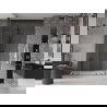 Mexen Velar Duo sliding shower door 160 cm, transparent, brushed gun gray - 871-160-000-02-66