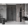 Mexen Velar Duo sliding shower doors 140 cm, transparent, black - 871-140-000-02-70