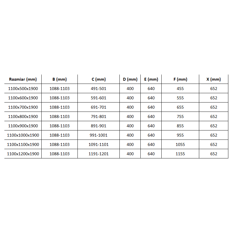 Mexen Roma Hinged Shower Enclosure 110 x 90 cm, Transparent, Gold - 854-110-090-50-00