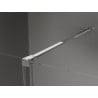 Mexen Velar extendable shower cubicle 100 x 75 cm, transparent, chrome - 871-100-075-01-01