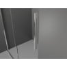 Mexen Velar extendable shower cubicle 100 x 75 cm, transparent, chrome - 871-100-075-01-01