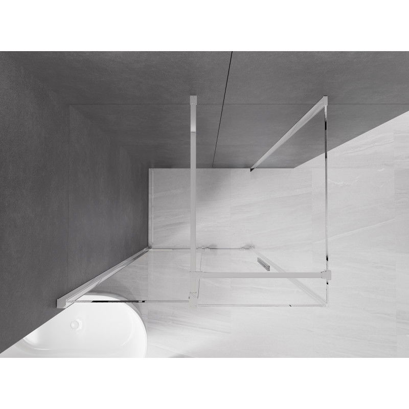 Mexen Velar sliding shower cabin 100 x 85 cm, transparent, chrome - 871-100-085-01-01