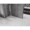 Mexen Velar retractable shower cabin 90 x 90 cm, transparent, chrome - 871-090-090-01-01