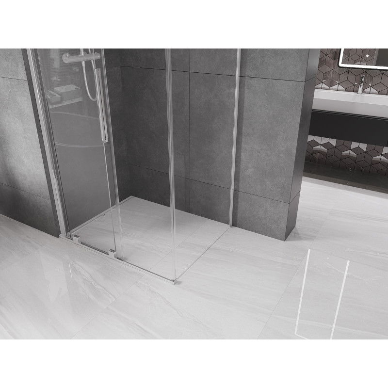 Mexen Velar sliding shower enclosure 130 x 85 cm, transparent, chrome - 871-130-085-01-01