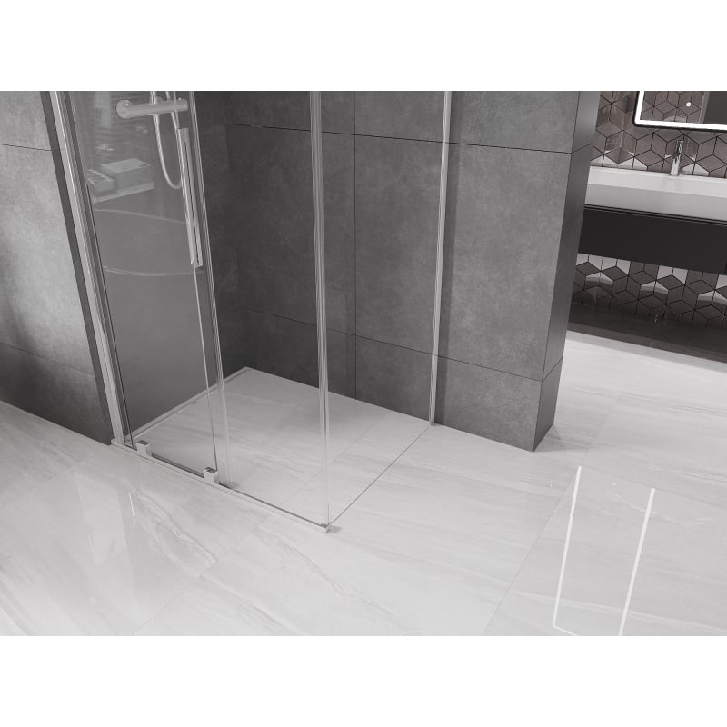 Mexen Velar sliding shower cabin 130 x 90 cm, transparent, chrome - 871-130-090-01-01