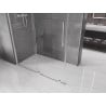 Mexen Velar extendable shower cubicle 140 x 75 cm, transparent, chrome - 871-140-075-01-01