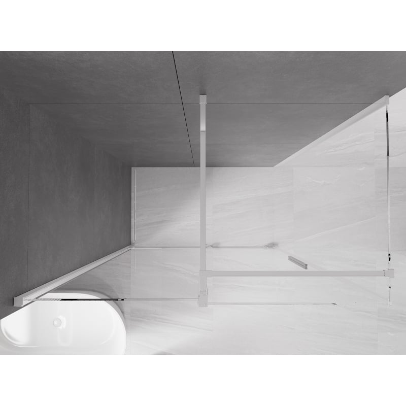 Mexen Velar sliding shower cabin 160 x 90 cm, transparent, chrome - 871-160-090-01-01