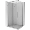 Mexen Velar extendable shower cubicle 100 x 70 cm, transparent, chrome - 871-100-070-01-01