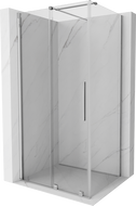 Mexen Velar extendable shower cubicle 100 x 80 cm, transparent, chrome - 871-100-080-01-01