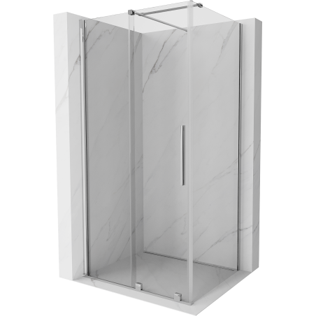 Mexen Velar sliding shower enclosure 100 x 110 cm, transparent, chrome - 871-100-110-01-01