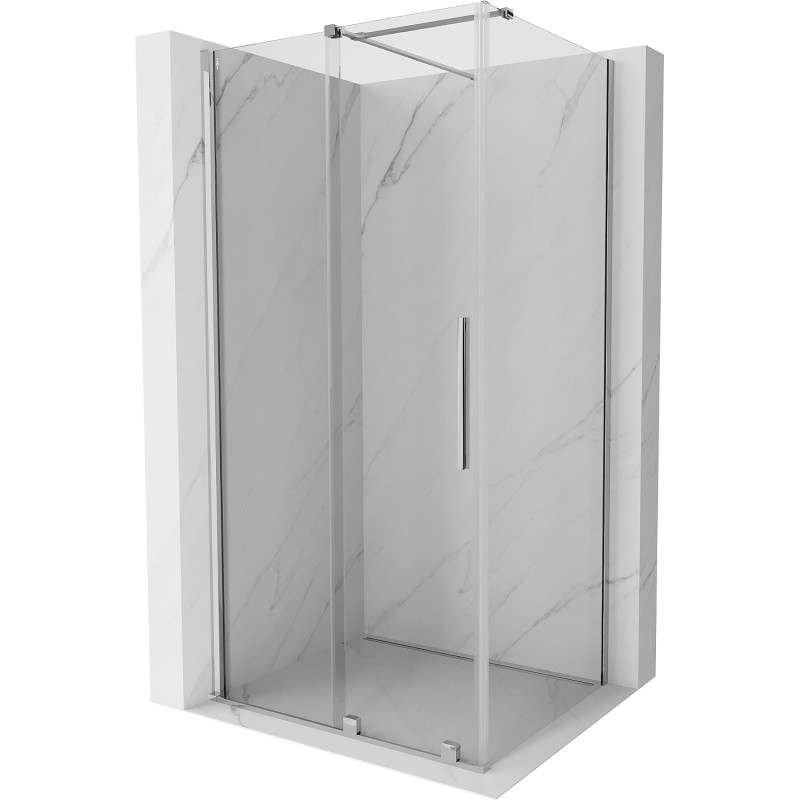 Mexen Velar sliding shower cabin 150 x 100 cm, transparent, chrome - 871-150-100-01-01