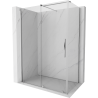 Mexen Velar sliding shower cabin 160 x 75 cm, transparent, chrome - 871-160-075-01-01
