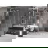 Mexen Velar extendable shower cubicle 100 x 70 cm, transparent, white - 871-100-070-01-20