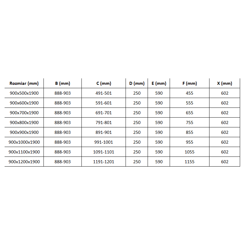 Mexen Roma shower enclosure with hinged door 90 x 100 cm, transparent, black - 854-090-100-70-00