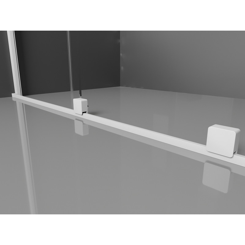 Mexen Velar sliding shower cabin 110 x 75 cm, transparent, white - 871-110-075-01-20