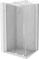 Mexen Velar extendable shower cubicle 120 x 90 cm, transparent, white - 871-120-090-01-20