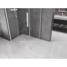 Mexen Velar extendable shower cubicle 130 x 85 cm, transparent, white - 871-130-085-01-20
