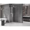 Mexen Velar extendable shower cubicle 130 x 85 cm, transparent, white - 871-130-085-01-20