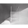 Mexen Velar sliding shower cabin 100 x 100 cm, transparent, white - 871-100-100-01-20