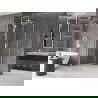 Mexen Velar extendable shower cubicle 90 x 90 cm, transparent, white - 871-090-090-01-20