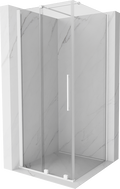 Mexen Velar sliding shower cabin 120 x 120 cm, transparent, white - 871-120-120-01-20