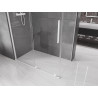 Mexen Velar sliding shower cabin 140 x 70 cm, transparent, white - 871-140-070-01-20