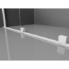Mexen Velar sliding shower cabin 140 x 70 cm, transparent, white - 871-140-070-01-20